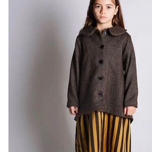 Stylish Kids Herringbone Pea Coat by Wolf and Rita. NWT